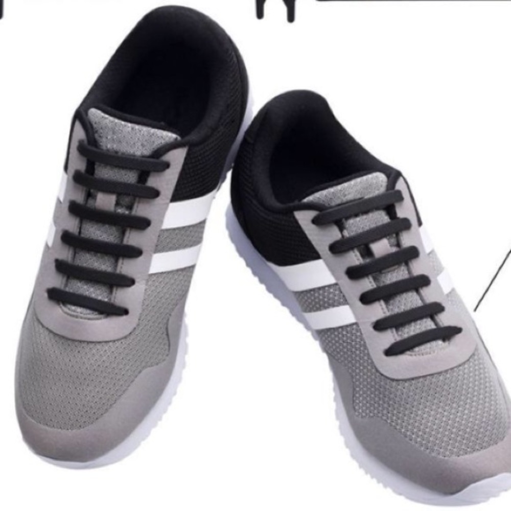 Brand new black rubber shoes laces